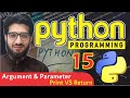 PYTHON FUNCTION  Parameter and Argument  Print vs Return Statement  15  Master Academy