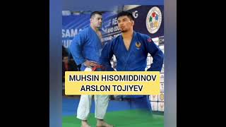 Muhsin Hisomiddinov vs Arslon Tojiyev polvon #surqashsport #rek #judo #kurash_2024 #ufc #mma #shorts