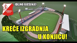 IDEJNO RJEŠENJE GRADSKOG STADIONA U KONJICU! GRADI SE NOVA TRIBINA!