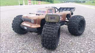 Arrma Outcast 4S 4X4 BLX hits 56mph!! (4s all stock)