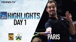 Highlights Gasquet Chardy Advance Monday Paris 2017