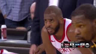 Last minutes Golden State Warriors vs Houston Rockets / Game 4 / May 22 2018 NBA Playoffs