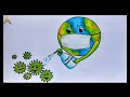 awareness of coronavirus drawing coronavirus poster drawing easy