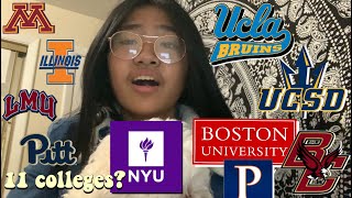 crying at my college decision reactions 2019 (nyu, ucla, bu)