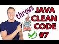 Java Clean Code Tutorial #7 - Exception Handling - Throw Exceptions Instead of returning Error Lists