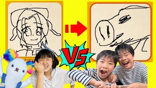 【コラボ】胡蝶しのぶの次はなに！？もけにゃんマイちゃんとお絵描きしりとりで遊んだよ！　イラストチェーサー　スマホアプリ　ゲーム