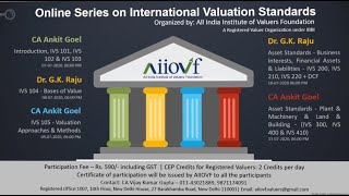 Series on International Valuation Standard- Introduction, IVS 101, IVS 102 \u0026 IVS 103