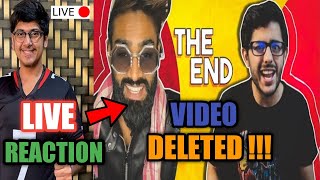 Mortal Live Reaction on CarryMinati Video Deleted / Elvish Yadav, Lakshay Chaudhary Videos Deleted