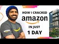 How I prepared for Amazon in just 1 Day 😱 My Amazon Interview Experience | Amazon Interview Question