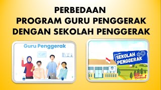 PERBEDAAN PROGRAM GURU PENGGERAK DENGAN PROGRAM SEKOLAH PENGGERAK