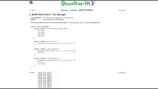 Java Practice-it Introduction to Java Programming | Self-Check 1.23 Strange