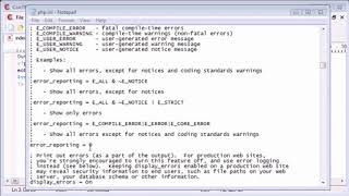 Beginner PHP Tutorial 15 More on Error Reporting 1