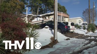 Arkansas couple shares how their carport collapsed under weight of snow