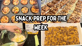 EASY SNACKS TO MAKE AT HOME|SNACK PREP|Talia Elizabeth