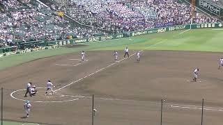 滋賀学園 東坂 愛琉くんセンターへタイムリーヒットを放つ【甲子園2024 有田工 対 滋賀学園 2024年8月7日】