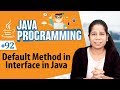 Default Method in Interface in Java - Interface in Java Programming Language - Java