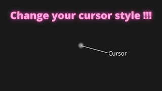 Custom cursor using pure javascript || A pure vanilla JavaScript project