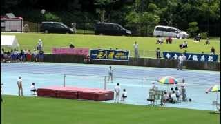 20120708_中学通信陸上(兵庫)_共通女子4×100mR1~2組＋共通女子走高跳