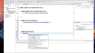 Java Interfaces Tutorial (create, implement, and extend)