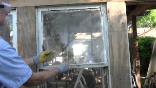 Reglazing a 90 year old window