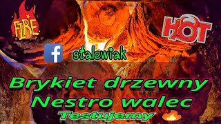 🔥 Jak sie pali brykiet drzewny nestro walec❗ ile popiołu⁉️ Sprawdzamy🔥👍