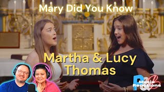 Lucy & Martha Thomas Sister's Duet | "Mary Did You Know" | Couples Reaction!