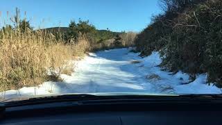 天川登山口までの雪道 天山(佐賀) 2021.1.19