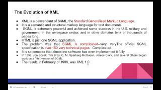 Evolution of XML