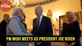 Watch: PM Modi meets US President Joe Biden, First Lady Jill Biden at the White House