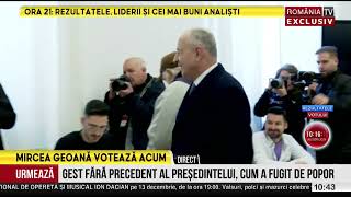 Mircea Geoana voteaza acum