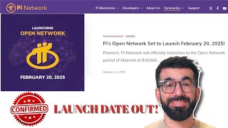 🚨 BREAKING NEWS 🚨 Pi Network Open Network LAUNCH DATE CONFIRMED | February 20, 2025