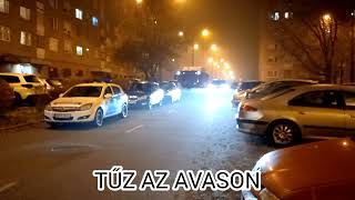 Tűz volt az Avason Miskolcon