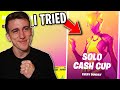 I played the Cash Cup BUT actually tried..