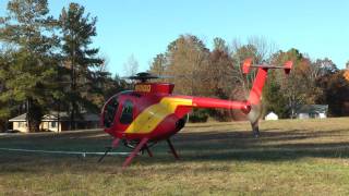 Aerial Solutions Inc. Helicopter Trimming Trees around Power Lines