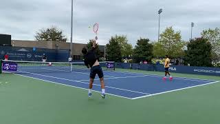 Tennis Training: How do top tennis double players get trained their skills - 1 Dodig and Ram