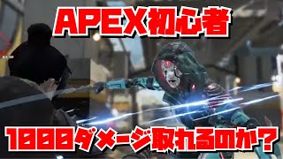 【APEX】APEX初心者が1000ダメージ目指した戦い❗️【女性実況】【ps4】