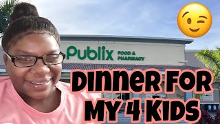 DINNER FOR MY 4 KIDS @Publix 😲👀👀