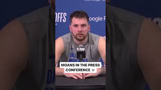 No way somebody started moaning in the press conference 💀 #nba #basketball