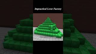 Impractical Lever Factory 🌞 #minecraft #gaming