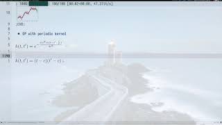 Gaussian process periodic kernel with pymc3, python and emacs