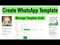 How to Create WhatsApp Message Template  (Step-by-Step) — Official WhatsApp API