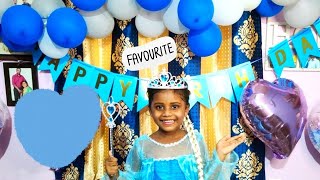 Jes 5th birthday decoration time lapse (Frozen theme)ജെസ് അഞ്ചാം പിറന്നാൾ ഡെക്കറേഷൻ