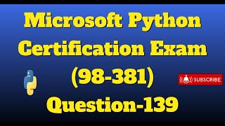 python certification exam Question-139