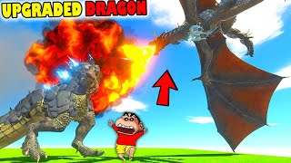 UPGRADED DRAGON \u0026 50 EVERY UNIT | SHINCHAN and CHOP fight DINOSAURS😱|😂Funny game in Hindi ARBS