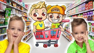 Vlad and Niki Supermarket story for kids