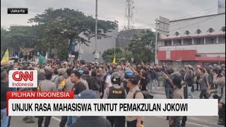 Unjuk Rasa Mahasiswa Tuntut Pemakzulan Jokowi