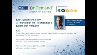 DNA Nanotechnology: A Foundation for Programmable Nanoscale Materials