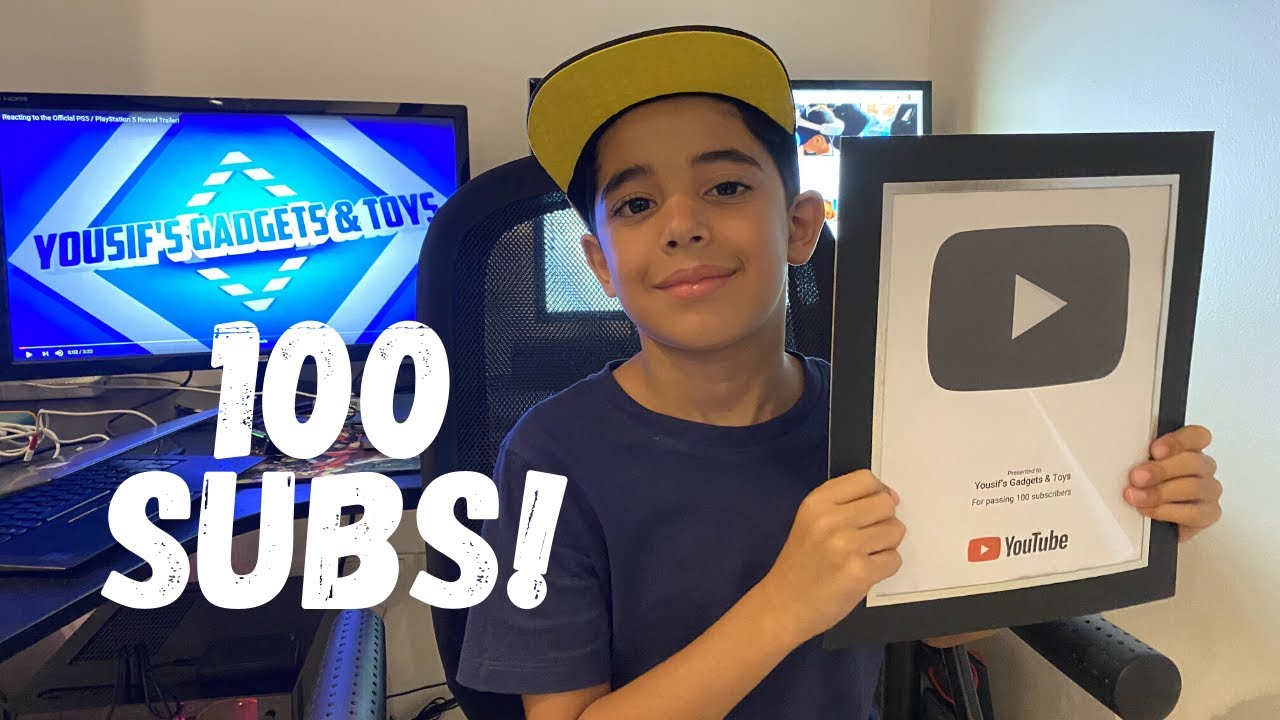 My Graphite Play Button For Passing 100 Subscribers Thank You Youtube
