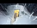 Surviving a Record-Breaking Snowstorm in a Van | (8ft/2.5m) Extreme Blizzard Camping