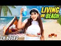 Living On Island 🏝️For 24 Hours Challenge In Thailand * mara hua crab mila 😭*| Mahjabeen Ali